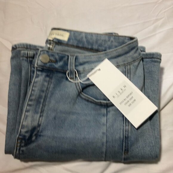 Risen Los Angeles womens super wide leg 11/30 light wash jeans NEW super soft - Picture 13 of 13